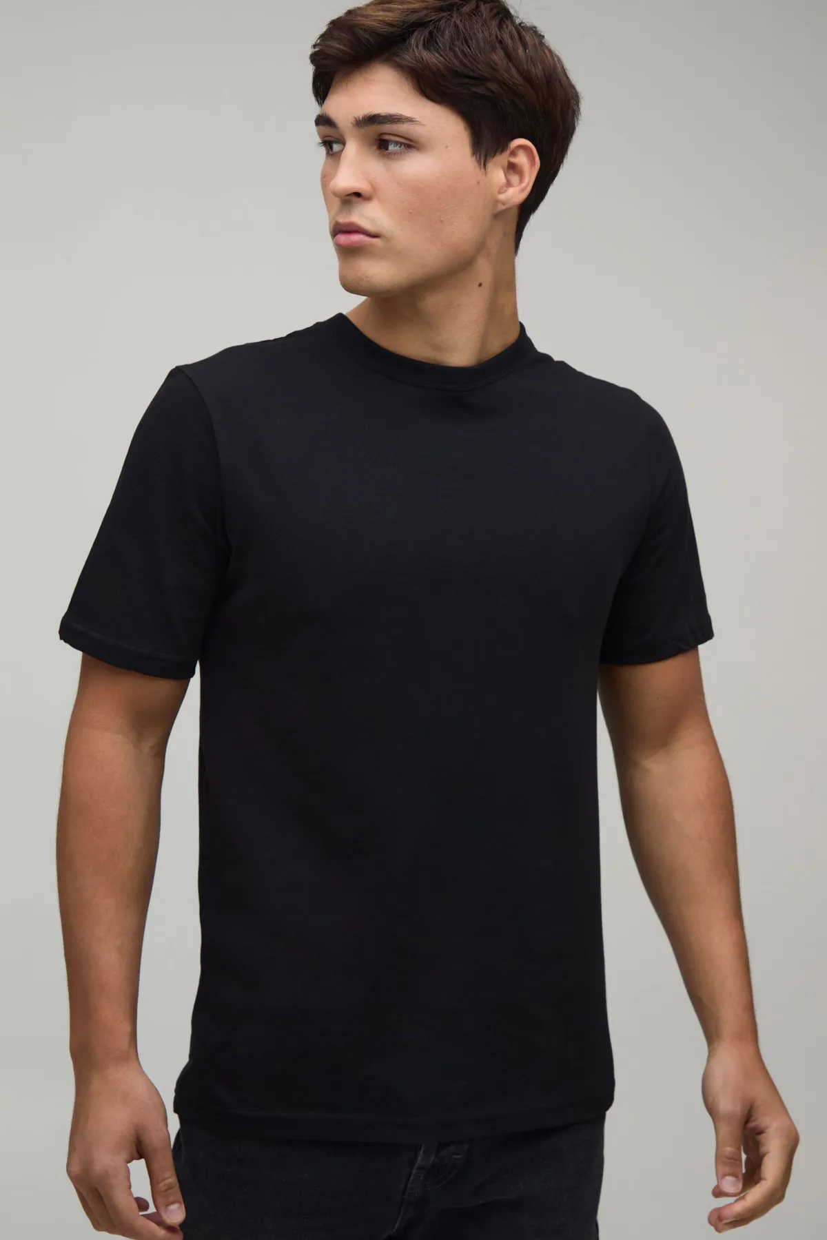 boohooMAN T-shirt Coupe Regular Avec Imprimé Caoutchouc Ton Sur Ton<Homme T-Shirts Impriméstendances|T-Shirts