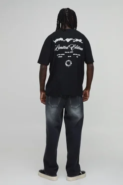 T-shirt Noir Coupe Regular À Imprimé Édition Limitée