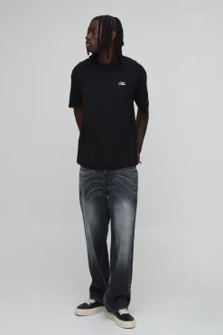 T-shirt Noir Coupe Regular À Imprimé Édition Limitée