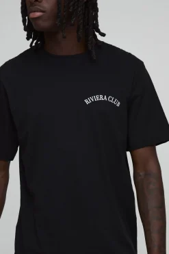 boohooMAN T-shirt Coupe Regular Imprimé Rivera Club<Homme T-Shirts Impriméstendances|T-Shirts