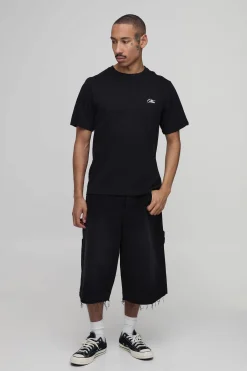 boohooMAN T-shirt Coupe Regular À Imprimé Étoile Graffiti<Homme T-Shirts Impriméstendances|T-Shirts