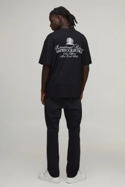 boohooMAN T-shirt Oversize Imprimé Collection Limitée<Homme T-Shirts Impriméstendances|T-Shirts