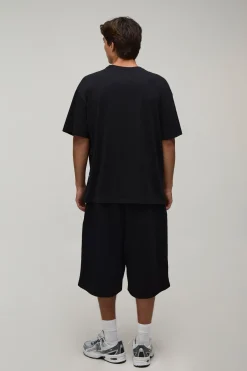 boohooMAN T-shirt Oversize Imprimé Colombe Gothique Sur Les Coutures<Homme T-Shirts Impriméstendances|T-Shirts