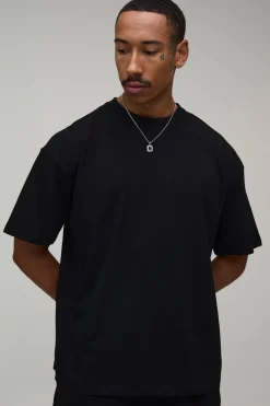T-shirt Noir Oversize Imprimé Dragon