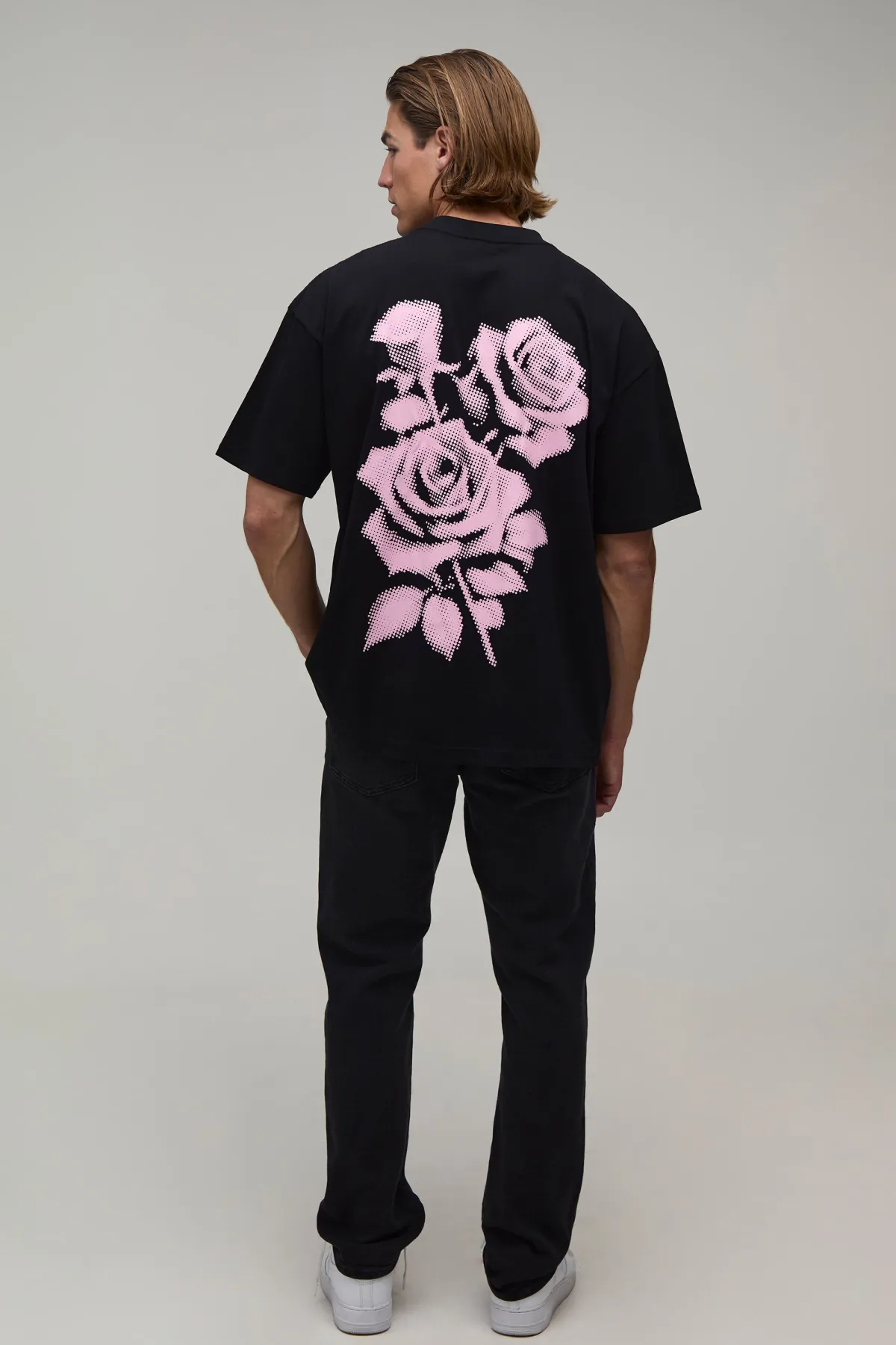 boohooMAN T-shirt Oversize À Imprimé Floral Pointillé<Homme T-Shirts Impriméstendances|T-Shirts