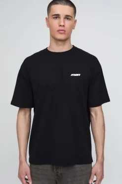 T-shirt Noir Oversize Imprimé New York À L'aérographe