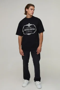 boohooMAN T-shirt Oversize À Imprimé Synthétiqueff Édition Limitée<Homme T-Shirts Impriméstendances|T-Shirts