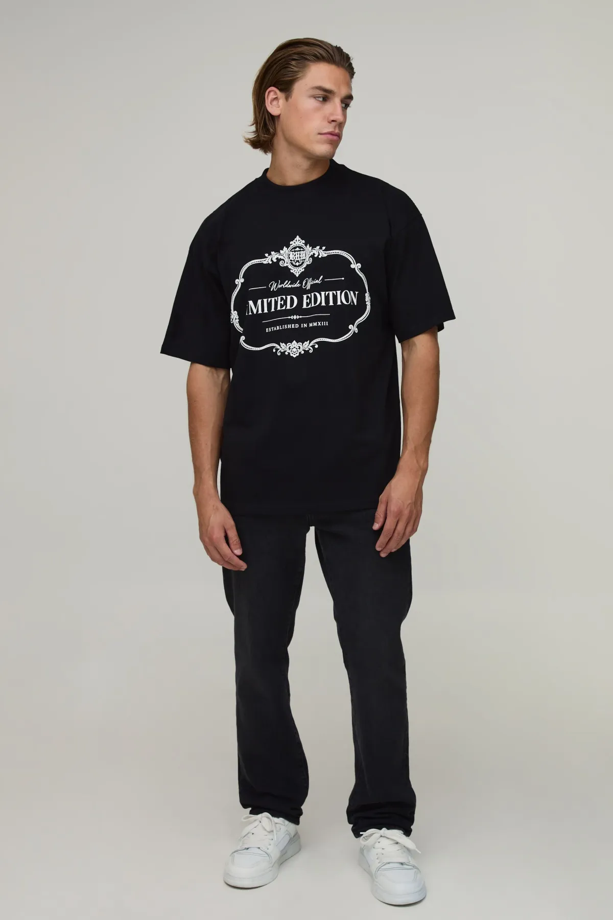 boohooMAN T-shirt Oversize À Imprimé Synthétiqueff Édition Limitée<Homme T-Shirts Impriméstendances|T-Shirts