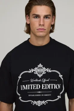 boohooMAN T-shirt Oversize À Imprimé Synthétiqueff Édition Limitée<Homme T-Shirts Impriméstendances|T-Shirts