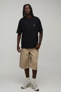 T-shirt Noir Oversize Imprimé Yacht Club De Luxe