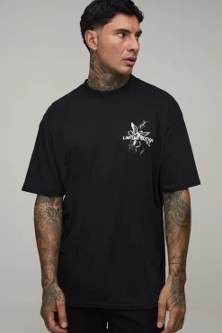 boohooMAN T-shirt Surdimensionné À Imprimé Colombe Renaissance Coupe Tall<Homme Tout Afficher|Tout Afficher