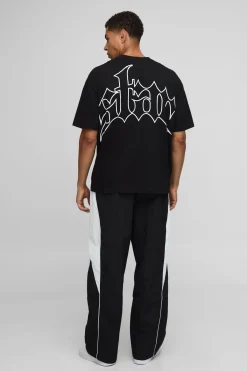 boohooMAN T-shirt surdimensionné à motif étoilé<Homme T-Shirts Impriméstendances|T-Shirts