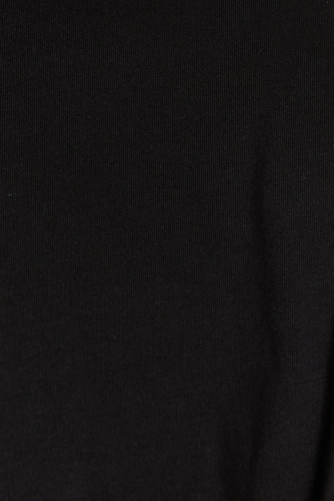 T-Shirt Noir Uni Col Rond