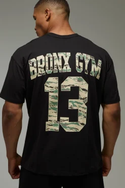 T-shirt Oversize Active Camo Bronx Gym Varsity 13