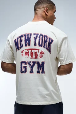 T-shirt Oversize Active New York City Col Montant Allongé