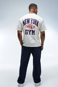 T-shirt Oversize Active New York City Col Montant Allongé