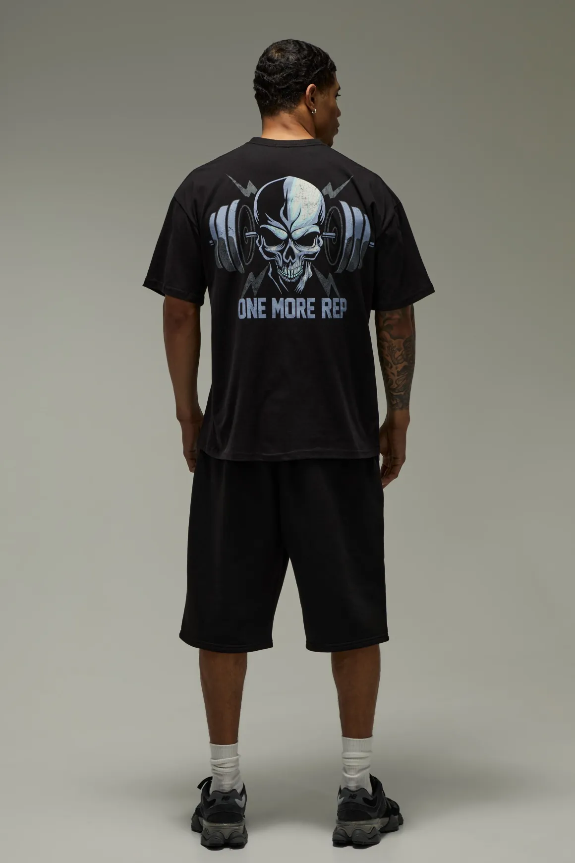 T-shirt Oversize Active Skull One More Rep