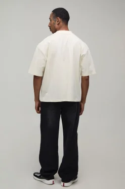 T-shirt Oversize Ample Avec Broderie Dragon