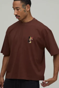 T-shirt Oversize Ample Broderie Carpe Koï