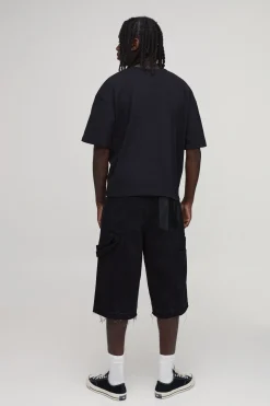 T-shirt Oversize Ample Col V Avec Cordon De Serrage