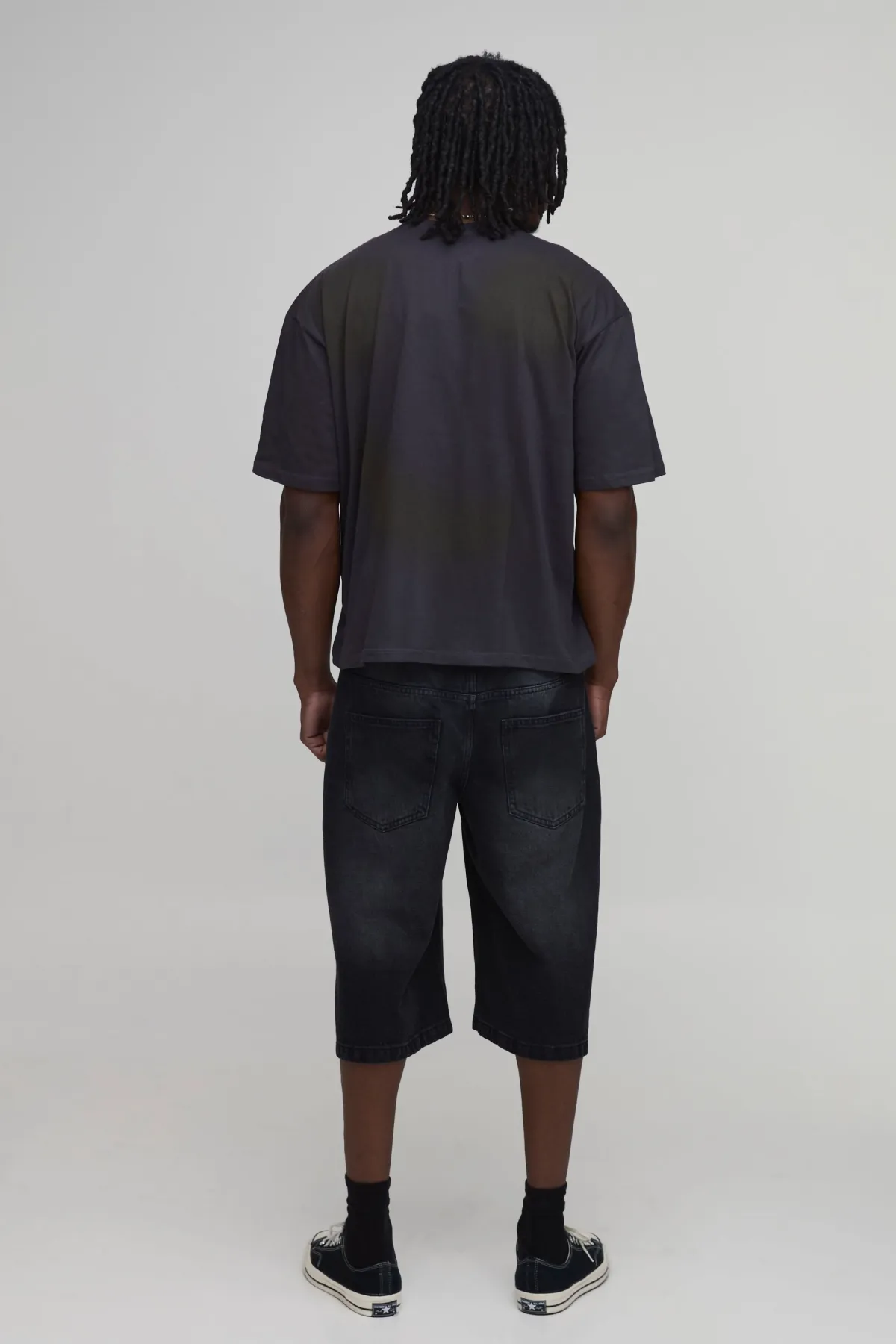 boohooMAN T-shirt Oversize Ample Délavé À Strass Coupe Longue<Homme T-Shirts Tall|Tout Afficher