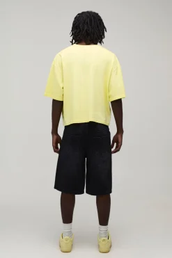 T-shirt Oversize Ample Délavé Vif À Imprimé Graphique