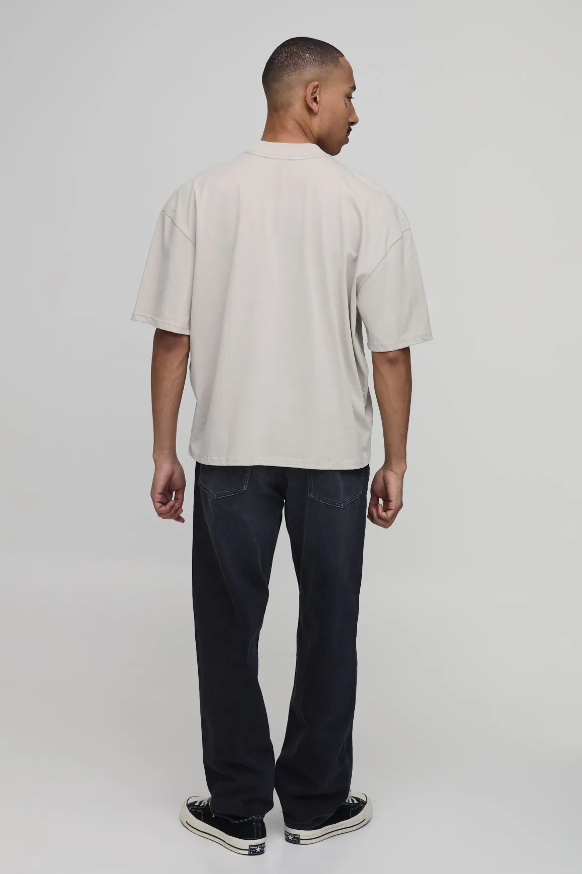 T-shirt Oversize Ample À Imprimé Fontaine