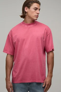 T-shirt Oversize Ample À Imprimé Dragon Effet Délavé