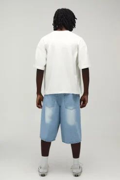 T-shirt Oversize Ample À Motif Ours En Peluche Effet Délavé
