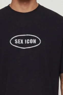 boohooMAN T-shirt Oversize Ample Sex Icon Pride En Molleton Bouclé<Homme T-Shirts Impriméstendances|T-Shirts