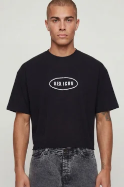 boohooMAN T-shirt Oversize Ample Sex Icon Pride En Molleton Bouclé<Homme T-Shirts Impriméstendances|T-Shirts