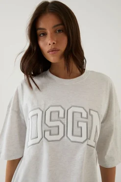 T-shirt Oversize À Appliqué Collégial Dsgn Studio