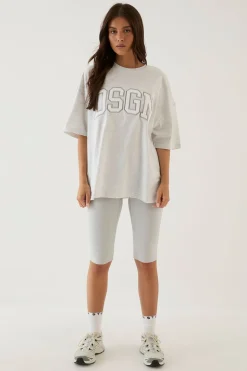 T-shirt Oversize À Appliqué Collégial Dsgn Studio
