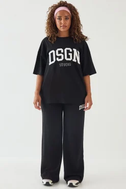 DSGN Studio T-shirt Oversize À Appliqué Collegiate<Femme Dsgn Studio|Tops