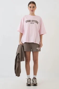 DSGN Studio T-shirt Oversize À Appliqué<Femme Dsgn Studio|Tops