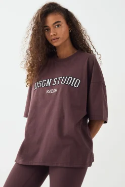 DSGN Studio T-shirt Oversize à Appliqué<Femme Dsgn Studio|Tops