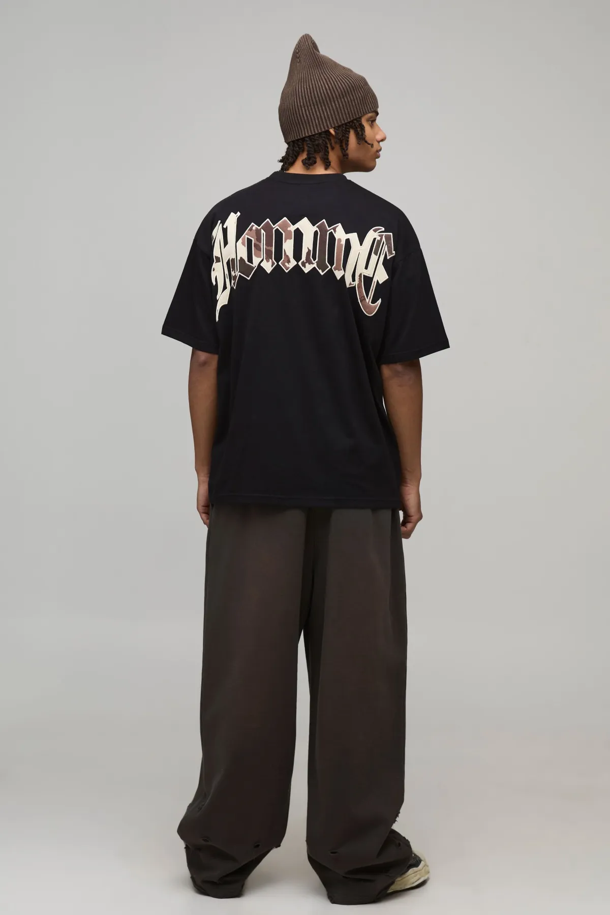boohooMAN T-shirt Oversize À Appliqué Imprimé Vache<Homme T-Shirts Impriméstendances|T-Shirts