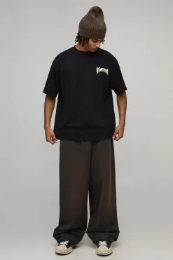 boohooMAN T-shirt Oversize À Appliqué Imprimé Vache<Homme T-Shirts Impriméstendances|T-Shirts