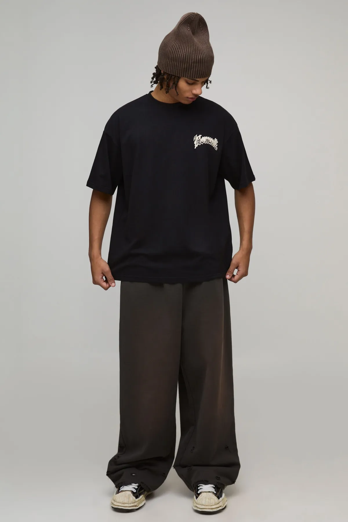 boohooMAN T-shirt Oversize À Appliqué Imprimé Vache<Homme T-Shirts Impriméstendances|T-Shirts