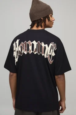 boohooMAN T-shirt Oversize À Appliqué Imprimé Vache<Homme T-Shirts Impriméstendances|T-Shirts