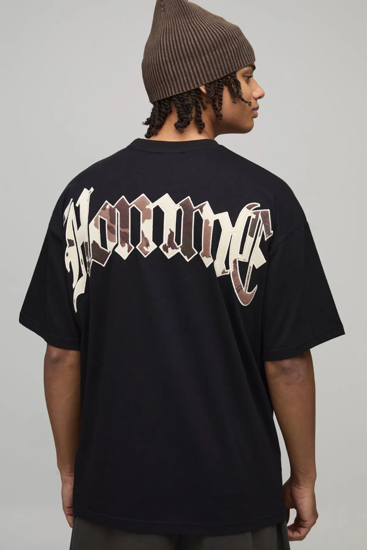 boohooMAN T-shirt Oversize À Appliqué Imprimé Vache<Homme T-Shirts Impriméstendances|T-Shirts