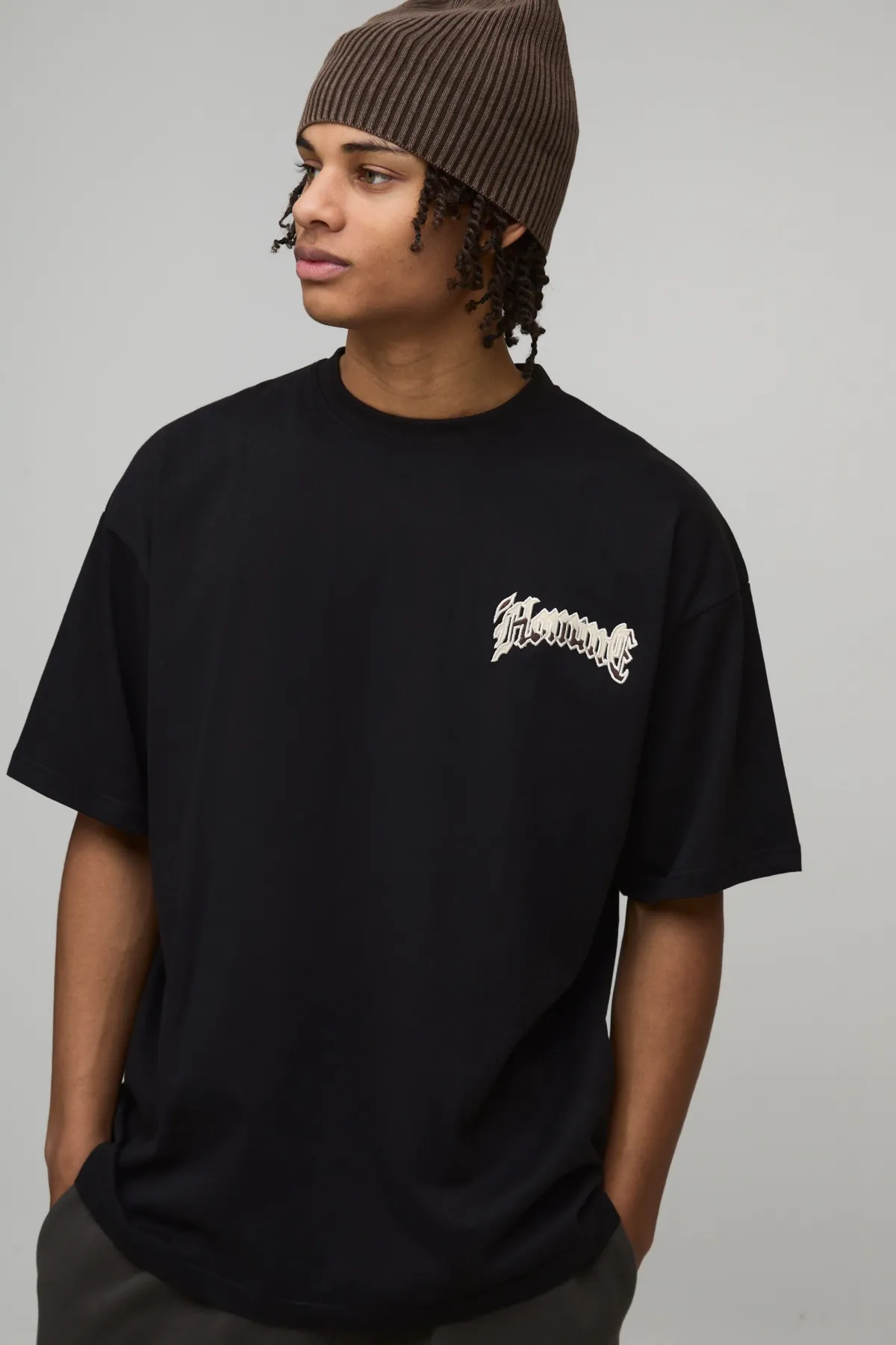 boohooMAN T-shirt Oversize À Appliqué Imprimé Vache<Homme T-Shirts Impriméstendances|T-Shirts