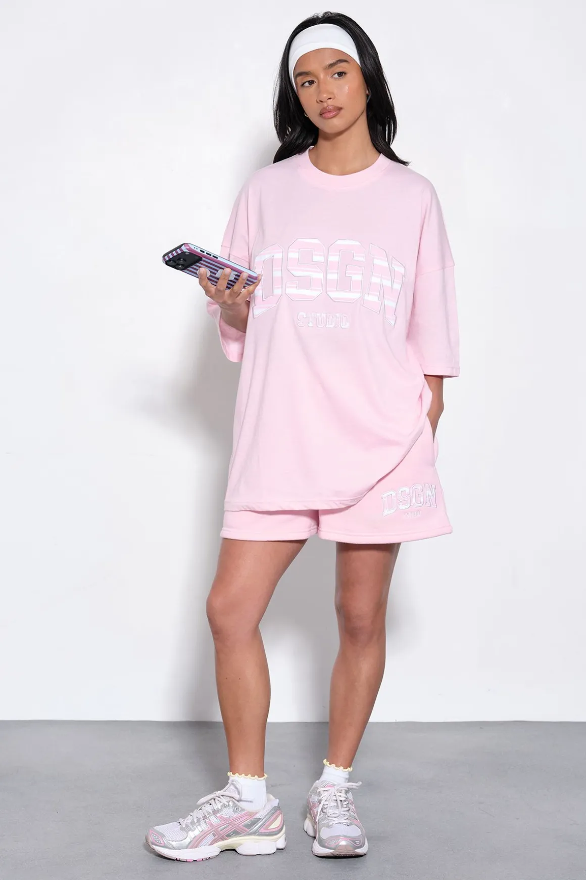 T-shirt Oversize À Appliqué Rayé Dsgn Studio