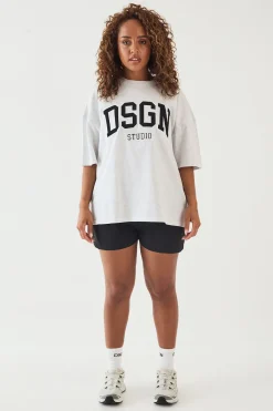 DSGN Studio T-shirt Oversize À Appliqué Universitaire<Femme Dsgn Studio|Tops
