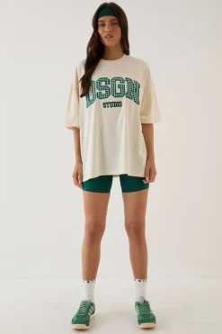 T-shirt Oversize À Appliqué Vichy Dsgn Studio