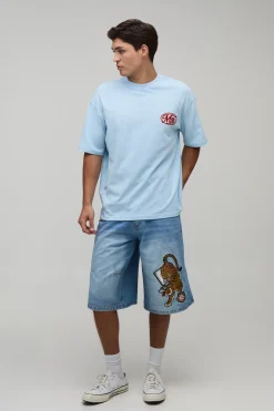 T-shirt Oversize À Appliqué Western