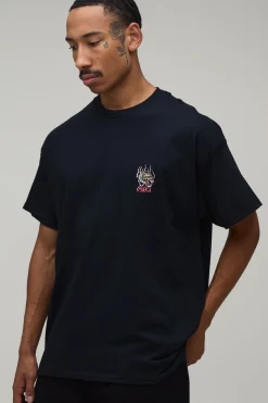 T-shirt Oversize Avec Broderie Tigre