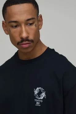 T-shirt Oversize Avec Broderie Tokyo