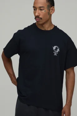 T-shirt Oversize Avec Broderie Tokyo