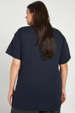 boohoo T-shirt Oversize Bagel New York Grande Taille<Femme Tops
